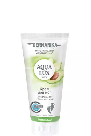 Dermanika Aqua Lux Крем для ног питат. и смягчающий Авокадо (75мл). 12 /арт. 40007/