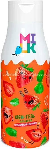 БИГ «Милк» Крем-Гель д/душа Клубничный коктейль (500мл).8 / арт-09465/
