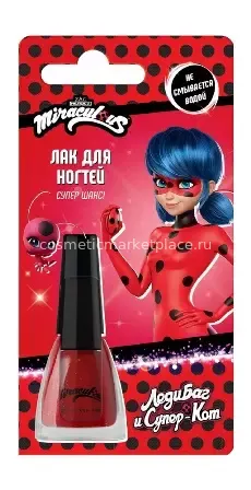 Miraculous Леди Баг и Супер Кот Лак для ногтей Леди Баг (6мл) .12 /арт-94965/